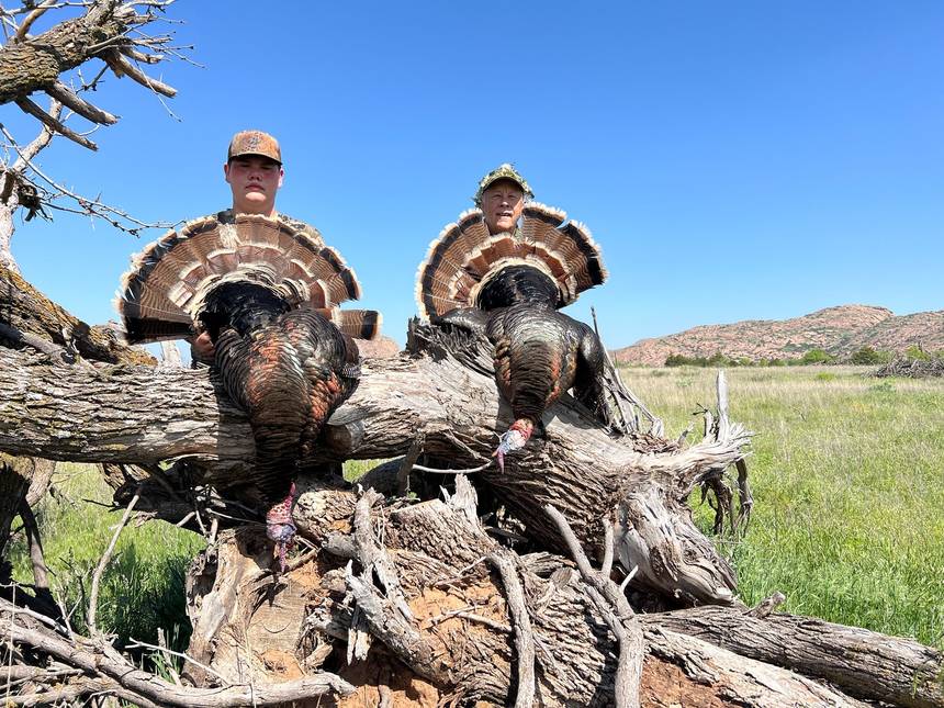 Rio Grande turkey hunt with Bitter Creek Outfitters in southwest Oklahoma