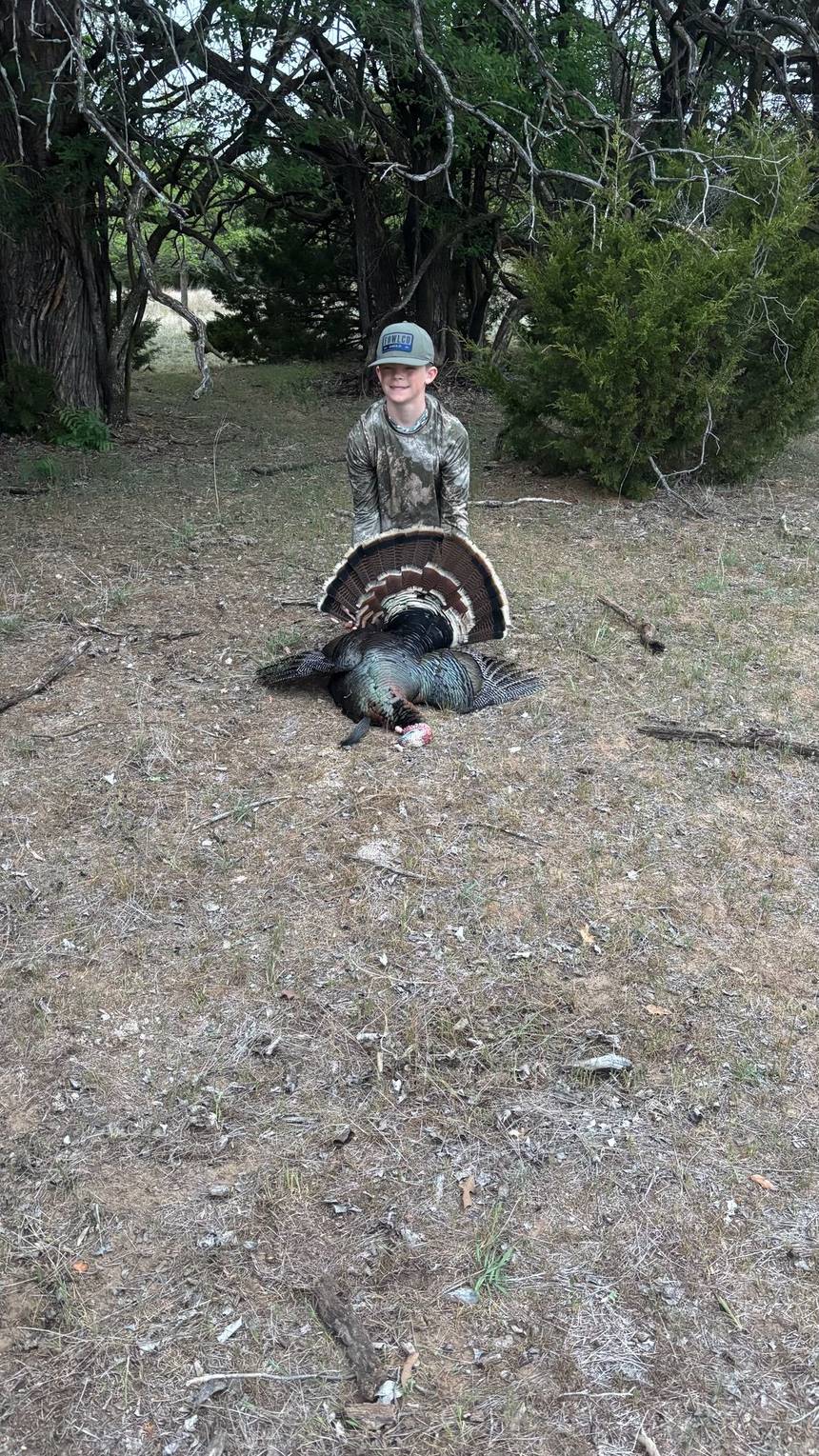 Rio Grande turkey hunt with Bitter Creek Outfitters in southwest Oklahoma